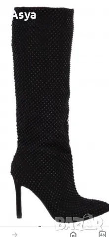 Елегантни черни ботуши , снимка 3 - Дамски ботуши - 48280097