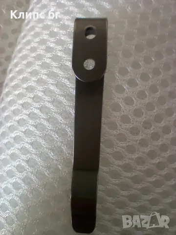 Черен стоманен клипс за нож , снимка 2 - Ножове - 47735681