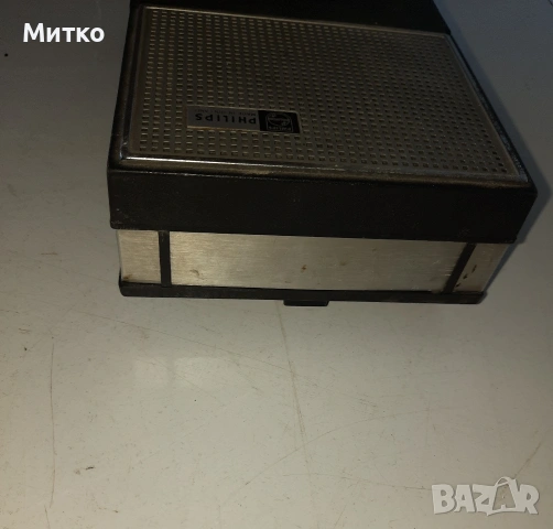 Ретро моно журналистически касетофон марка PHILIPS, снимка 7 - Антикварни и старинни предмети - 53624544