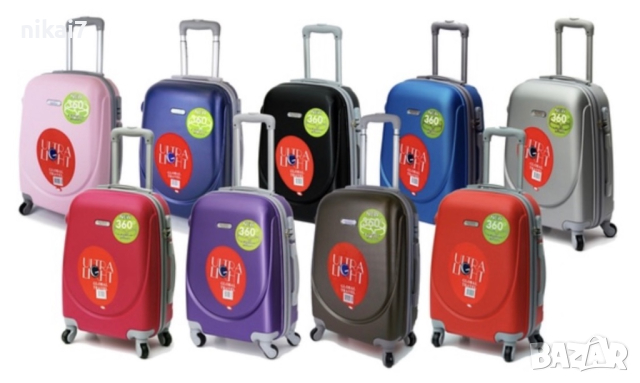 WeTravel пътнически куфар за ръчен багаж с 4ри колела 360°40/30/20см, снимка 11 - Куфари - 44792991