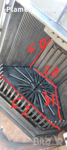 Dorve камина за вграждане- само плътен чугун.Стъкла,уплътнения,метал- вс е в отлично състояние.11 kW, снимка 5 - Други стоки за дома - 50674086
