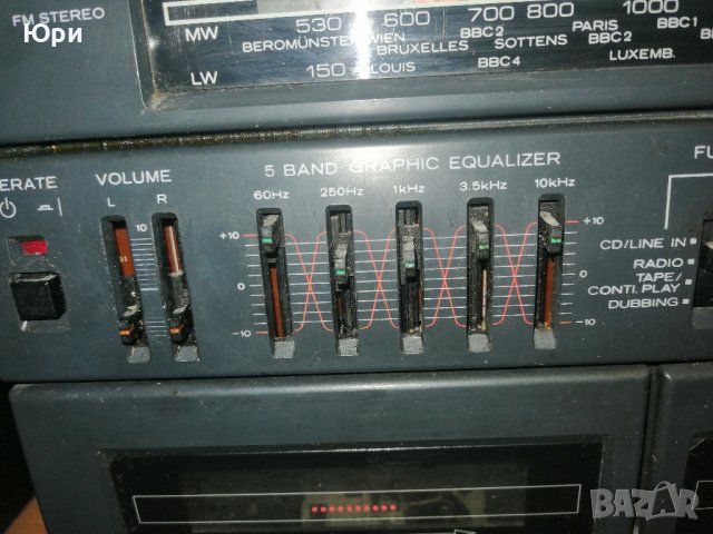 Продавам радиокасетофон Boombox Hitachi TRK-W530E vintage, снимка 3 - Радиокасетофони, транзистори - 39054729