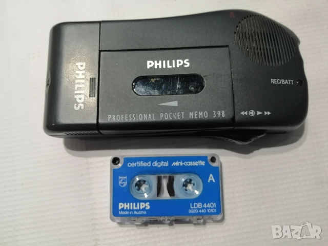 Ретро диктофон с касета PHILIPS POCKET MEMO 398