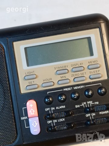 Радио транзистор с аларма и часовник   4/4, снимка 4 - Радиокасетофони, транзистори - 40137257