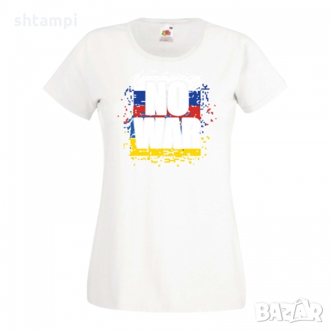 Дамска тениска NO WAR,Украйна, спрете войната, снимка 6 - Тениски - 36114275