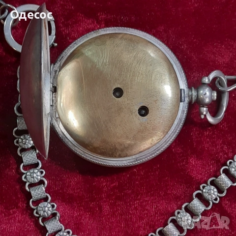 Старинен сребърен Османски джобен часовник , снимка 4 - Антикварни и старинни предмети - 51264841