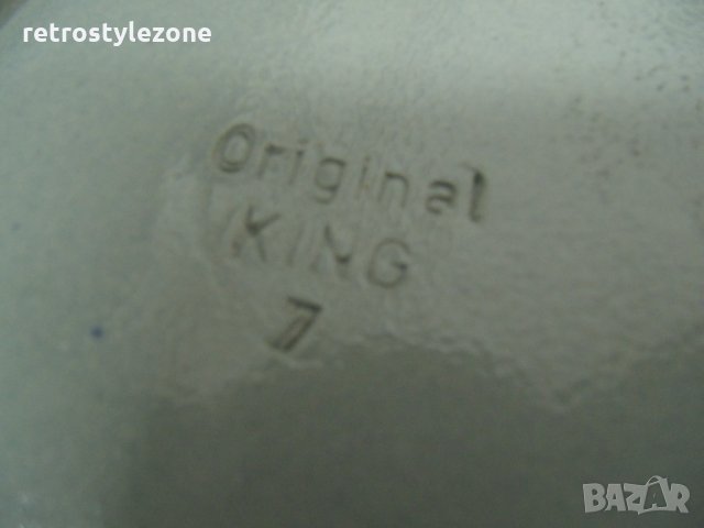 № 5633 стара порцеланова халба с метален капак   - надпис / маркировка  - размери - височина 16 см ,, снимка 7 - Други ценни предмети - 34297848