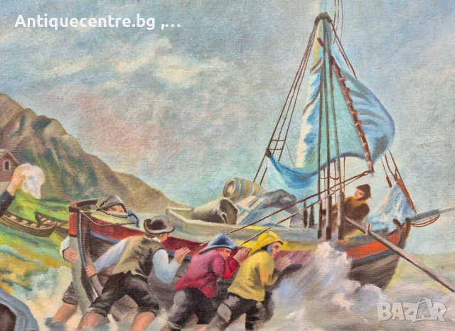 Морски пейзаж . , снимка 4 - Картини - 50556358