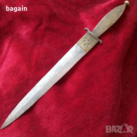 Старинна кама, кинжал., снимка 6 - Антикварни и старинни предмети - 56252257
