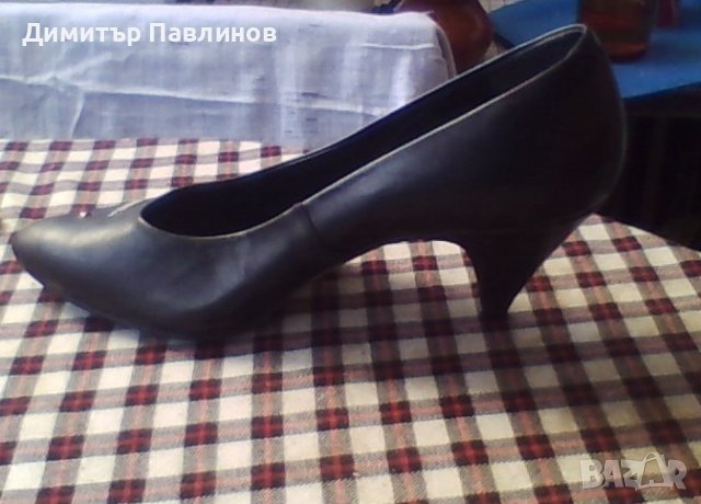 Дамски обувки ,естествена кожа  ,цвят бял и черен ,нови , снимка 11 - Дамски елегантни обувки - 41842631