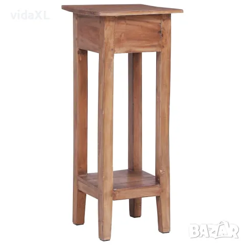vidaXL Поставка за саксии, 30x30x75 см, махагоново дърво масив, снимка 2 - Саксии и кашпи - 56146548