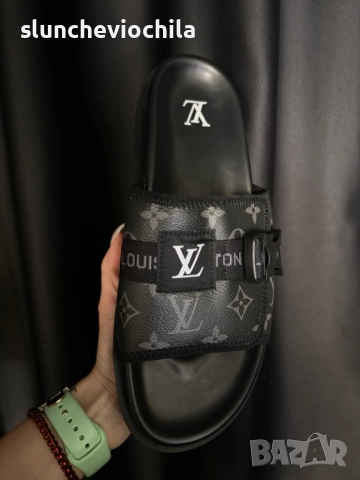 Louis Vuitton Leather Sandals, снимка 5 - Мъжки чехли - 51615899