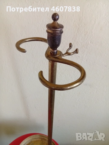 Стойка за чадъри месинг 66/22 см, снимка 2 - Декорация за дома - 53615198