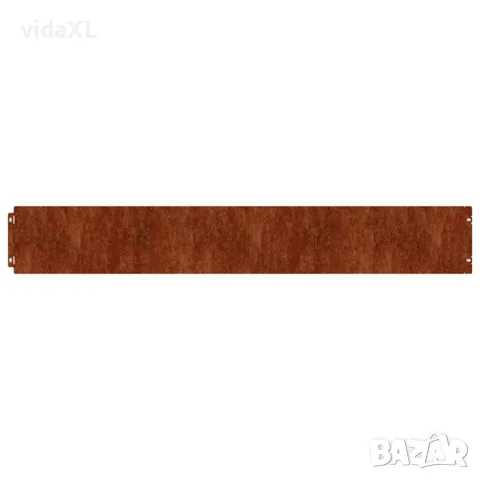 vidaXL Градински кантове 10 бр 15x103 см гъвкави кортенова стомана, снимка 9 - Огради и мрежи - 56148047