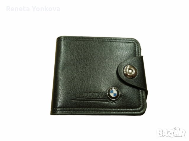 Мъжки портфейл, Изкуствена кожа, автомобилно лого, Черен, снимка 1