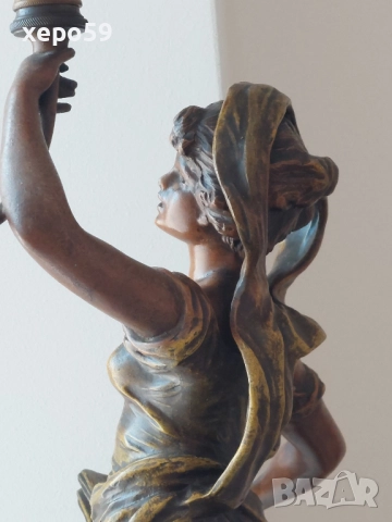 Антикварна газена лампа -19 век., 1 500 €/височина 60 см./, снимка 18 - Антикварни и старинни предмети - 52310300