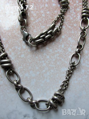 Сребърен ланец - 4, снимка 5 - Колиета, медальони, синджири - 41738422