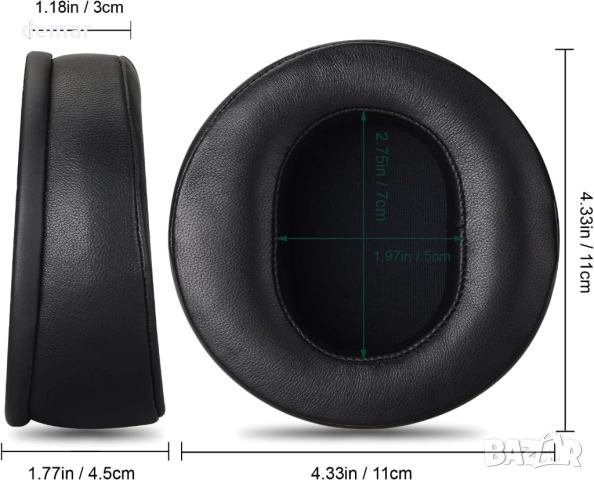 AHG Премиум наушници от овча кожа и лента за глава от телешка кожа, снимка 4 - Слушалки и портативни колонки - 52708774