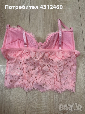 💗🔥 СЕКСИ РОЗОВО БЮСТИЕ — НОВО, НЕОБЛИЧАНО! 🔥💗, снимка 3 - Корсети, бюстиета, топове - 53773899
