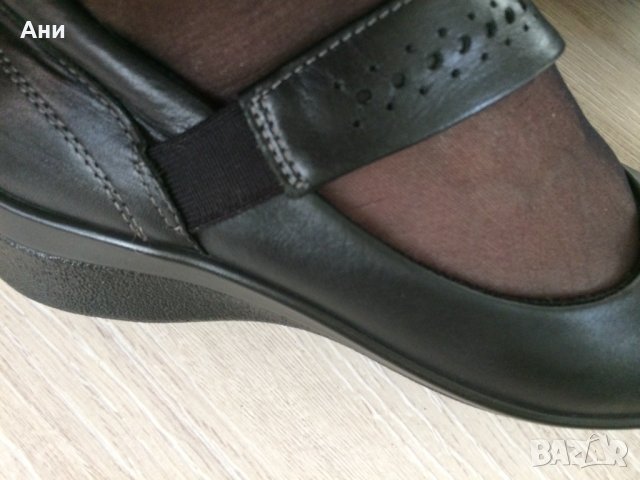 Почти нови черни обувки с каишка ессо №38., снимка 2 - Дамски ежедневни обувки - 34711923