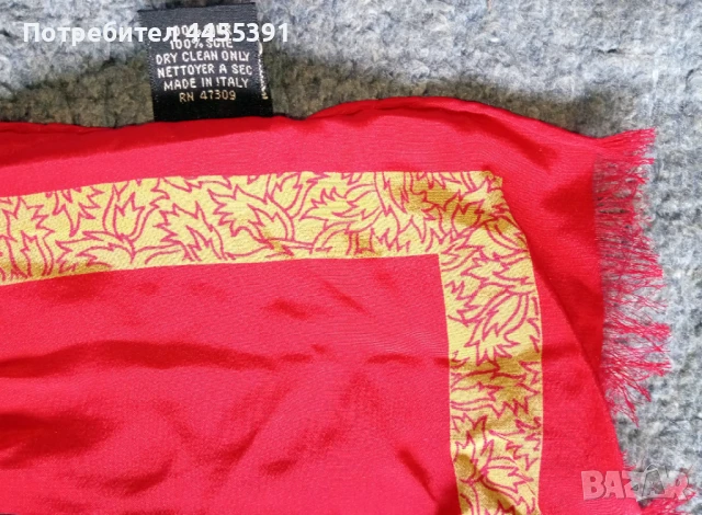 Копринен шал Erte. Италия, снимка 5 - Шалове - 50898472