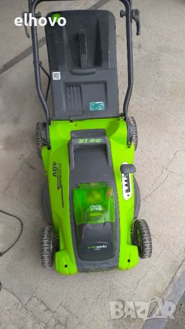 Косачка акумулаторна Green Works 25157, снимка 9 - Градинска техника - 39858888