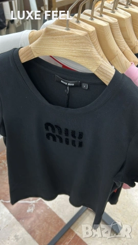 MIU MIU ✨Дамски Памучни Тениски 