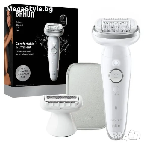 Епилатор Braun Silk-épil 9-030 (Сребрист) – Употребяван (Пълен комплект)