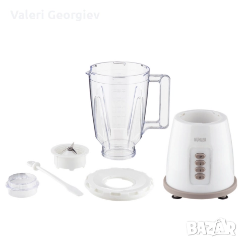 Блендер, 500W, 1.5 л, пласт.кана, сив, снимка 3 - Блендери - 52339205