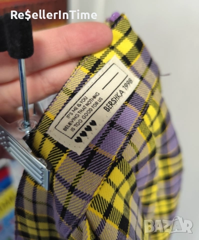 Карирана пола Bershka , снимка 5 - Поли - 53133448