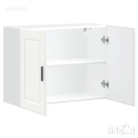 vidaXL Кухненски стенен шкаф Porto, бял, инженерно дърво, снимка 5 - Шкафове - 56148225