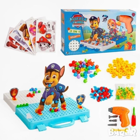 3D конструктор/ мозайка с винтоверт, снимка 3 - Конструктори - 51853683