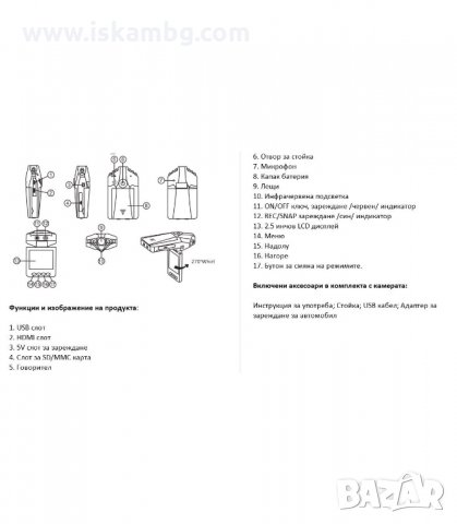АВТО ВИДЕОРЕГИСТРАТОР HD. DVR. КАМЕРА ЗА КОЛА 2.5 ИНЧА LCD ДИСПЛЕЙ - код 0747, снимка 7 - Аксесоари и консумативи - 34068630