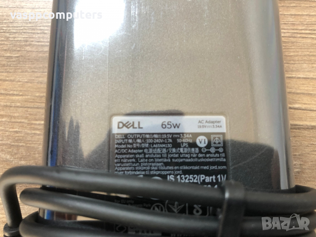 НОВ Оригинален Захранващ Адаптер, зарядно DELL 65W Slim 19.5V/3.34A , снимка 4 - Лаптоп аксесоари - 36143379