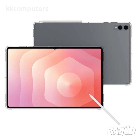 Калъф за Samsung Galaxy Tab S11 Ultra - Прозрачен, Удароустойчив, 4-Ъглова Защита, TPU Материал, Вкл, снимка 3 - Калъфи, кейсове - 52088096
