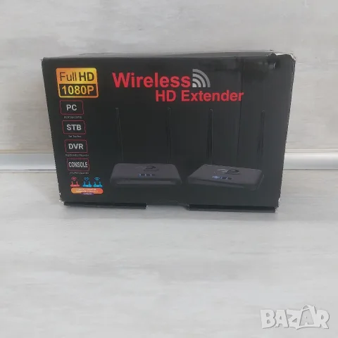 Безжичен HDMI Удължител Wireless HD Extender BIN-850 | Full HD 1080p | До 200м | IR Управление