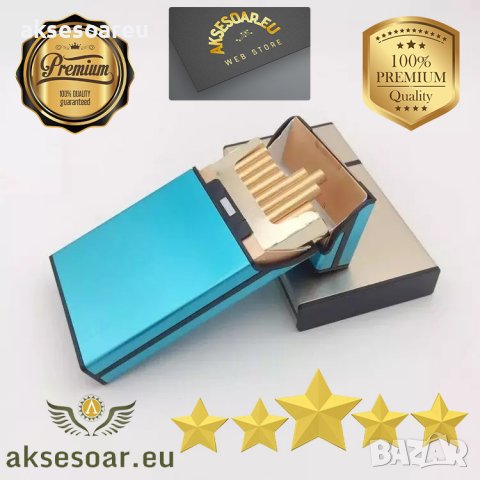 Нова кутия за ултра тънки дамски цигари слим модна Тънка метална Табакера за подарък Дамска цигарена, снимка 3 - Табакери - 39358515