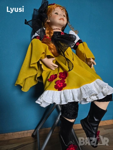 Лимитирана порцеланова кукла Jannika 237/500 – 86 см колекционерска, снимка 2 - Колекции - 53513652