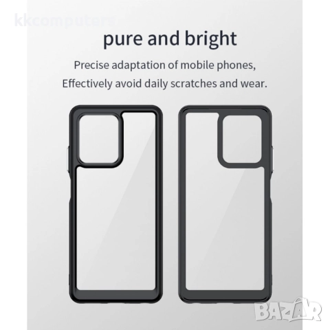 Oppo A5x 5G / 4G Силиконов Калъф TPU+Acrylic и Протектор, снимка 11 - Калъфи, кейсове - 52057010