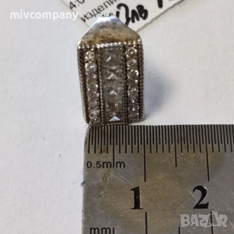 Сребърни обеци  5.94гр., снимка 2 - Обеци - 51738949