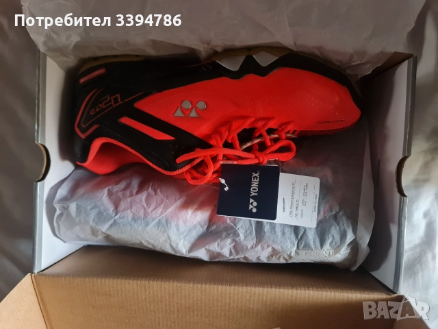 Yonex мъжки маратонки бадминтон номер 45.5 стелка 29.5, снимка 3 - Други спортове - 51868481