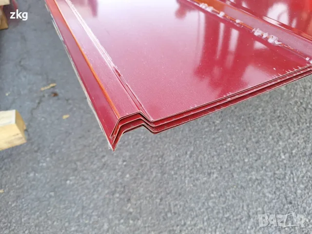 Покривна пластифицирана ламарина TR20x280-1120 RAL3011 L=3.2м в София, снимка 9 - Строителни материали - 55770678