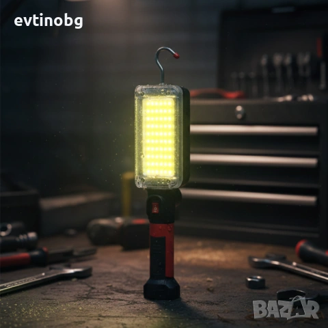 Мощна работна Led лампа ZJ-8859-B преносима с удължен заряд, снимка 2 - Прожектори - 53783771