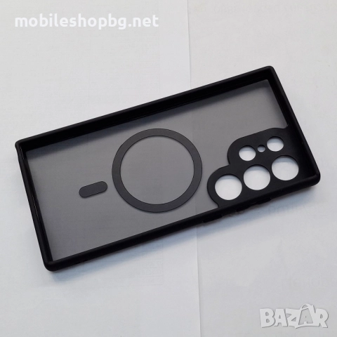 Samsung Galaxy S24 Ultra гръб MagSafe защита на камерите черен мат , снимка 4 - Калъфи, кейсове - 52477724
