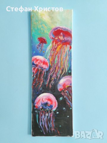 триптих "Океански дълбини", снимка 2 - Картини - 41335566