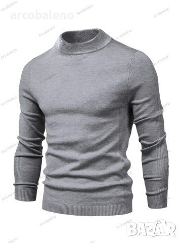 Елегантен мъжки топъл пуловер със средно деколте, 6цвята - 023, снимка 12 - Пуловери - 42553566
