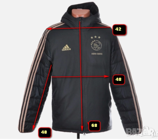 Футболно яке с качулка AJAX AMSTERDAM размер XS-S, снимка 5 - Якета - 52998852