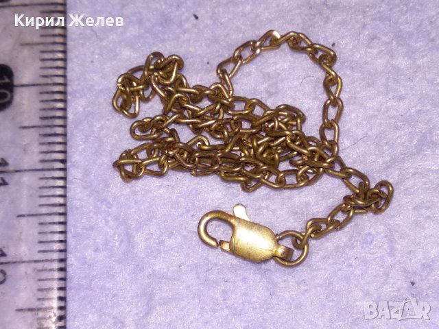 СТАРА СРЕБЪРНА с ПОЗЛАТА ФИНА ВЕРИЖКА ГРИВНА СИНДЖИРЧЕ МАЙСТОРСКА ИЗРАБОТКА - Със ЗАКОПЧАЛКА 30832, снимка 8 - Антикварни и старинни предмети - 41761549