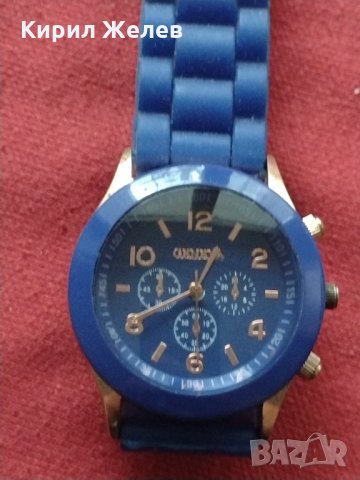 Красив часовник унисекс GENEVA силиконова каишка - 3154, снимка 6 - Мъжки - 34412239