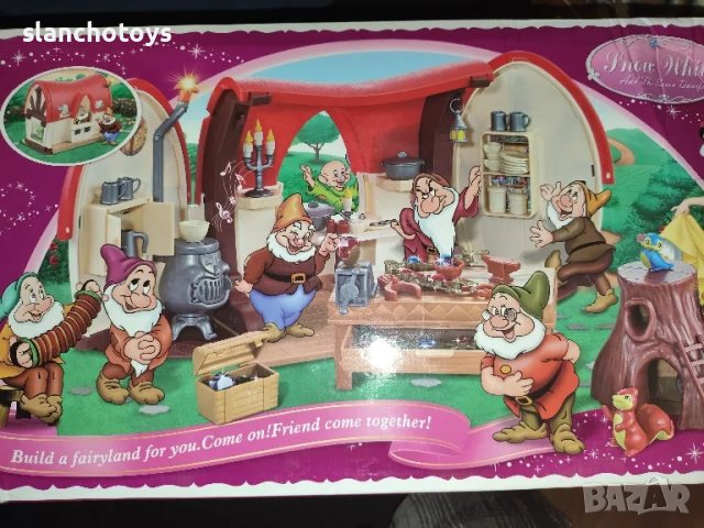 Снежанка и 7 джуджета,фигурки за игра или торта, снимка 3 - Фигурки - 48556106